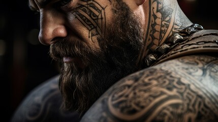Gladiator's tattoos reflect triumphs in arena