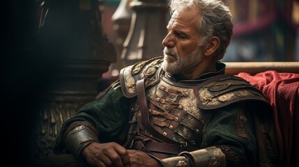 Tranquil moments: retired gladiator's respite