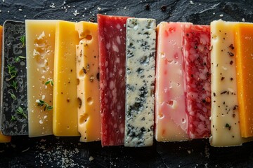 abstract background in colors and patterns for National Cheese Day