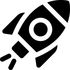 spaceship icon. vector glyph icon for your website, mobile, presentation, and logo design.