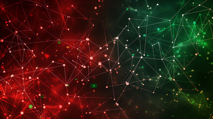 Abstract Plexus Polygonal Space Background with Connecting Dots and Lines