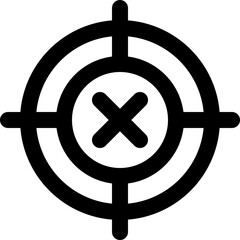 target icon. vector line icon for your website, mobile, presentation, and logo design.