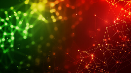 Fototapeta premium Abstract Plexus Polygonal Space Background with Connecting Dots and Lines_3