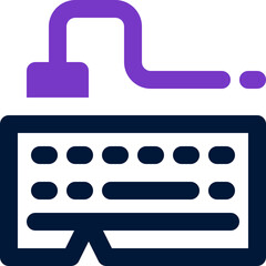 keyboard icon. vector dual tone icon for your website, mobile, presentation, and logo design.