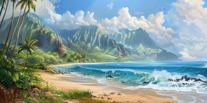 Explore the thrill and beauty of Hawaii's scenic coast and mountain vistas.