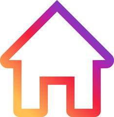 Instagram Housing Growth Icon for Market Trends Instagram Gradient App