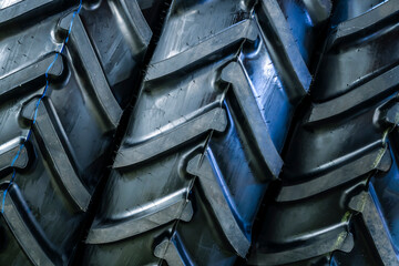 Tractor tire tread. New tractor wheels with protection tread pattern