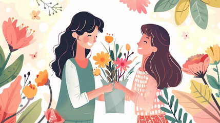 illustration Banner of Happy Mother's Day