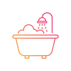 Bathtub vector icon