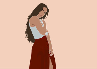 L'élegance de cette femme 