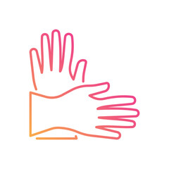 Rubber Gloves vector icon