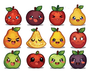 Fruit Vector Art, Icons, Illustration