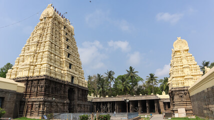 Beautiful View of Jalakandeswarar Temple, 16th Century Lord Shiva Temple, Situated in the Centre of...