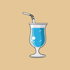 drinking glass vector icon design