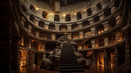 Roman coliseum's hidden library of ancient texts
