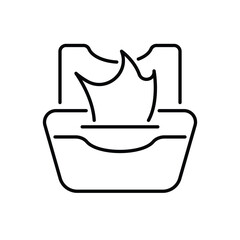 Wet Wipes vector icon