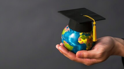 The Graduation Cap on Globe