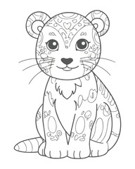 Animal coloring book for kids
