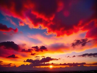 Obraz premium sunset over the sea