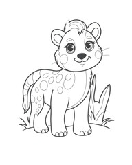 Animal coloring book for kids