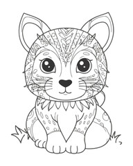 Animal coloring book for kids
