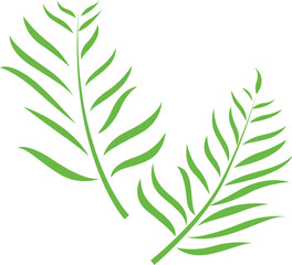 Simple vector leaf of using on pattern