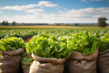Rural farm scenery with lettuce, suitable for documentaries, agro-tourism ads, and gardening tutorials