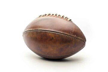 A Football - American College High School Junior Football Game Ball Isolated on White Background