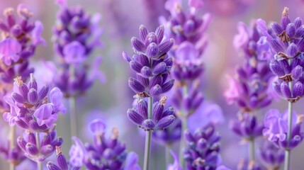 Lavender, peace and tranquility, with its soft colors and delicate flowers, femininity grace elegance refinement sophistication
