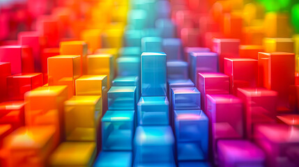Obraz premium Colorful financial growth concept wallpaper
