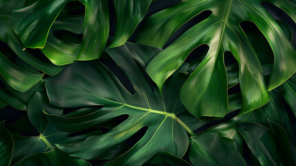 split-leaf philodendron leaf, with its lush green color and intricate lobes captured in crisp detail, showcasing the unique beauty and texture of this iconic houseplant.