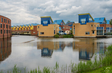 View of Dichteren, modern neighbourhood in the city of Doetinchem, The Netherlands