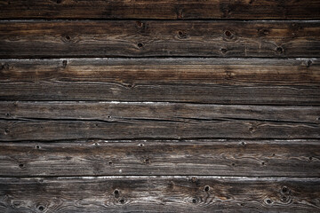 Wooden rustic old background. Old wooden dark desk wall with nature vintage texture surface 