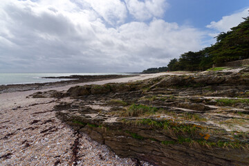 Beg Lann beach in the Morbihan coast