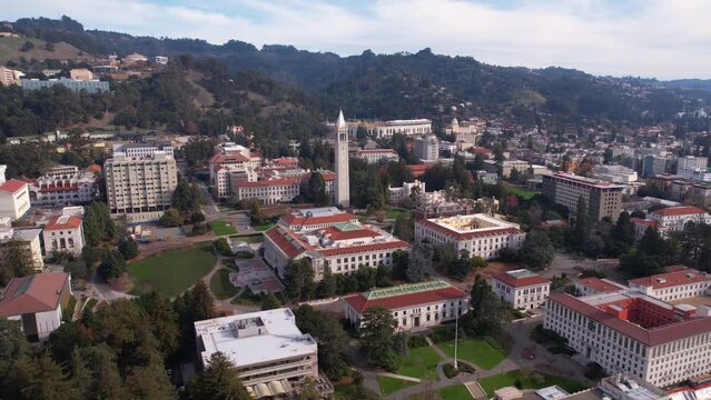 University of California Berkeley USA Campus, Drone Aerial View