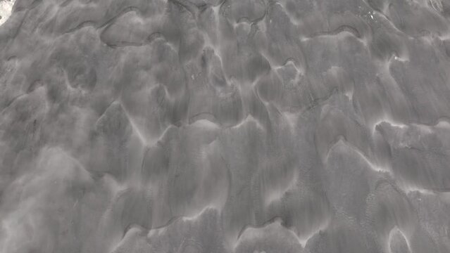 Top view of Sand storm. Desertic Plains Dunes are consequences of Sandification in Himalayas, Gilgit Baltistan, Pakistan
