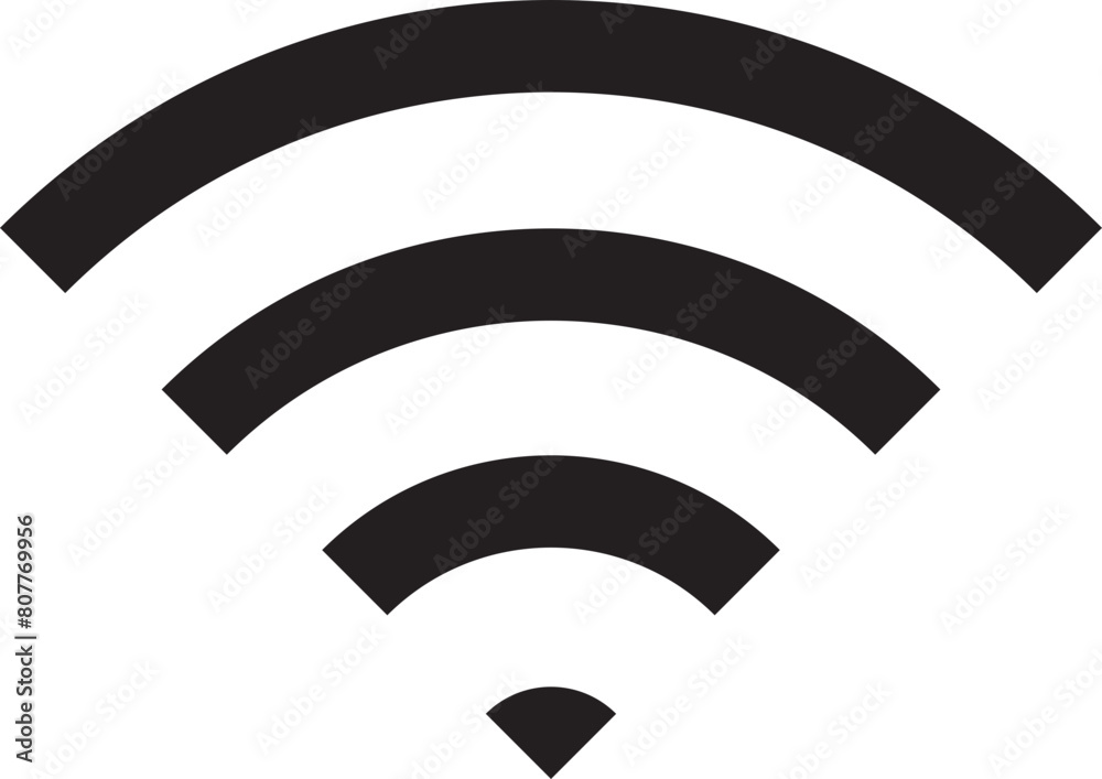 Poster wi fi symbol signal connection. vector wireless internet technology sign. wifi network communication