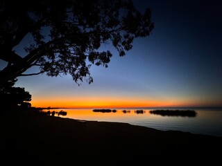 Sunset at the Lake Albert South Australia 