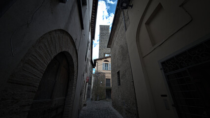 Vicoli a Città di Castello in Umbria