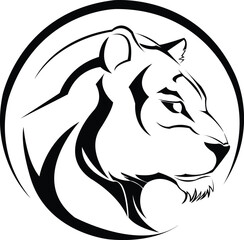 tiger head vector logo