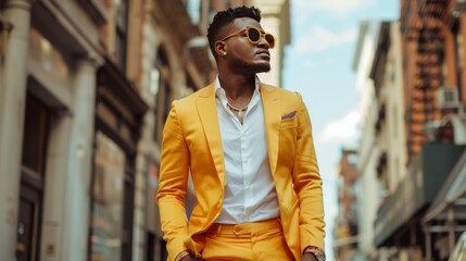 African American man fashion portrait