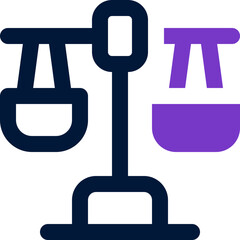 scale icon. vector dual tone icon for your website, mobile, presentation, and logo design.