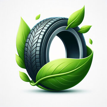eco car with leaf