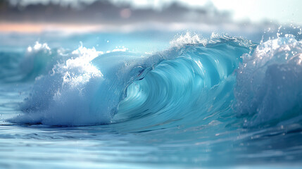 Obraz premium close-up of waves in tropical ocean