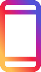 Fototapeta premium Instagram Battery Icon Instagram Gradient App