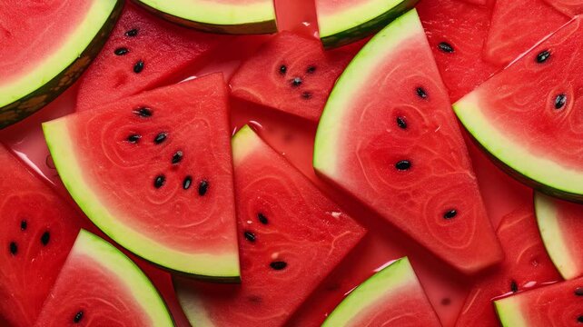 Slices of watermelon background