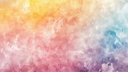 Fototapeta premium Elegant Watercolor Wash Background in Soft Pastel Tones