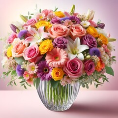 A pretty, colorful bouquet