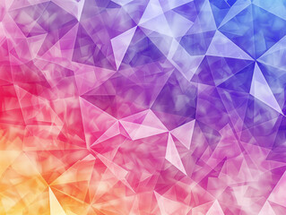 Fototapeta premium Colorful triangular low poly design with a modern geometric pattern.