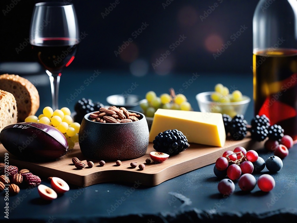 Poster wine and sweets